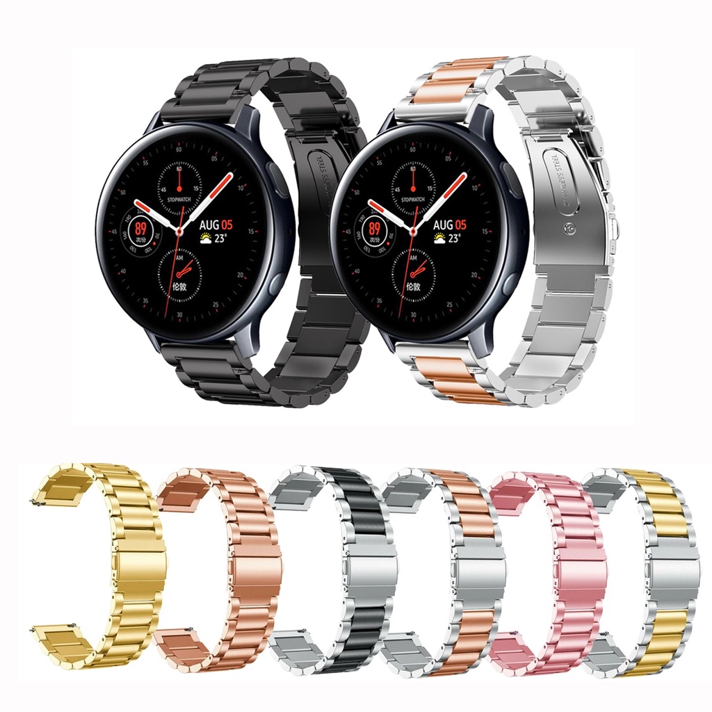 Dây Đeo Inox Cho Đồng Hồ Thông Minh Samsung Galaxy Watch Active 2 40mm 44mm 20mm