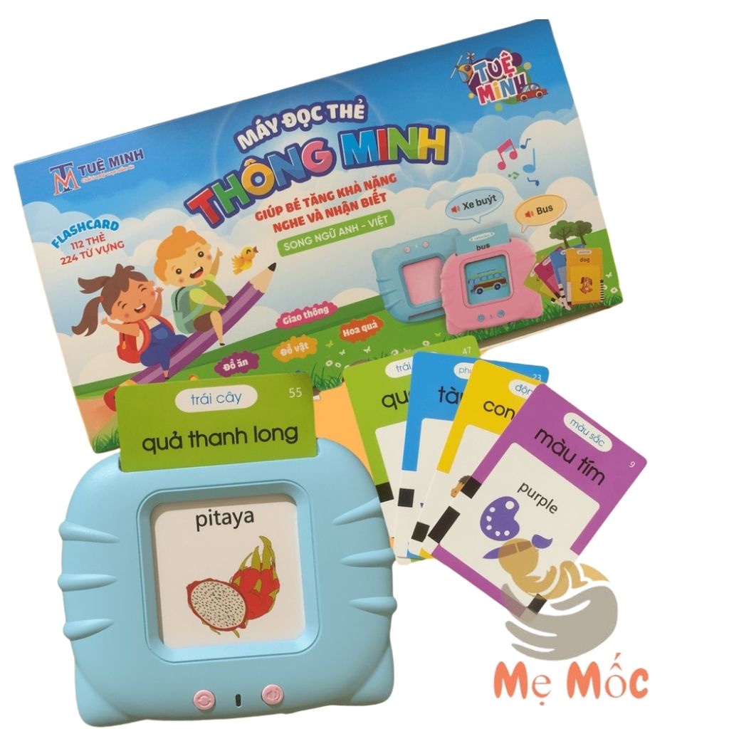 Máy Đọc Thẻ Thông Minh Kết Hợp song ngữ Anh - Việt Giúp Bé Phát Triển Toàn Diện Shop Mẹ Mốc ,MDTAV