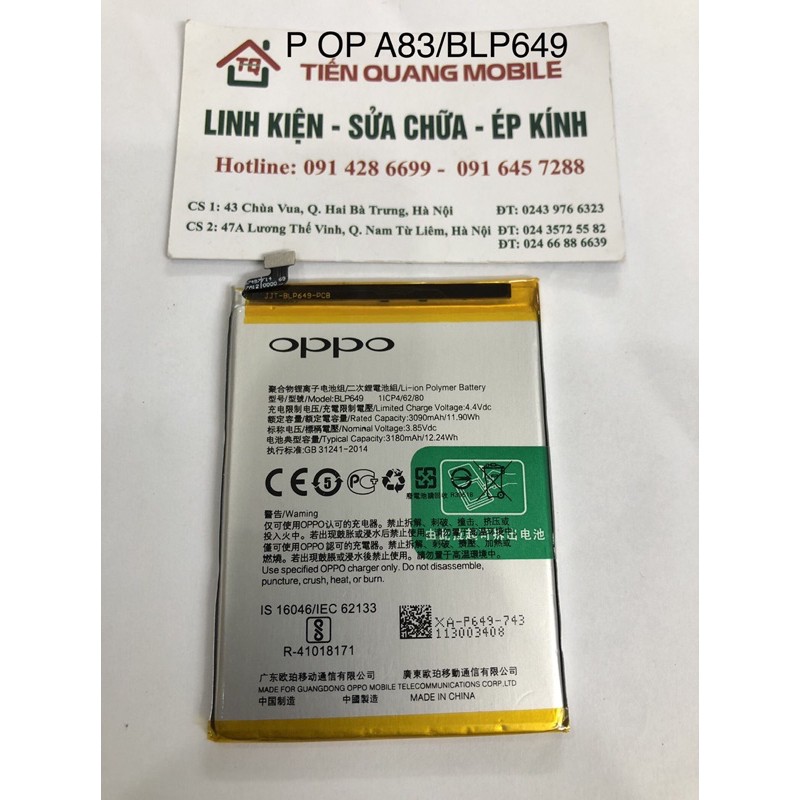 Pin Oppo A83/BLP649