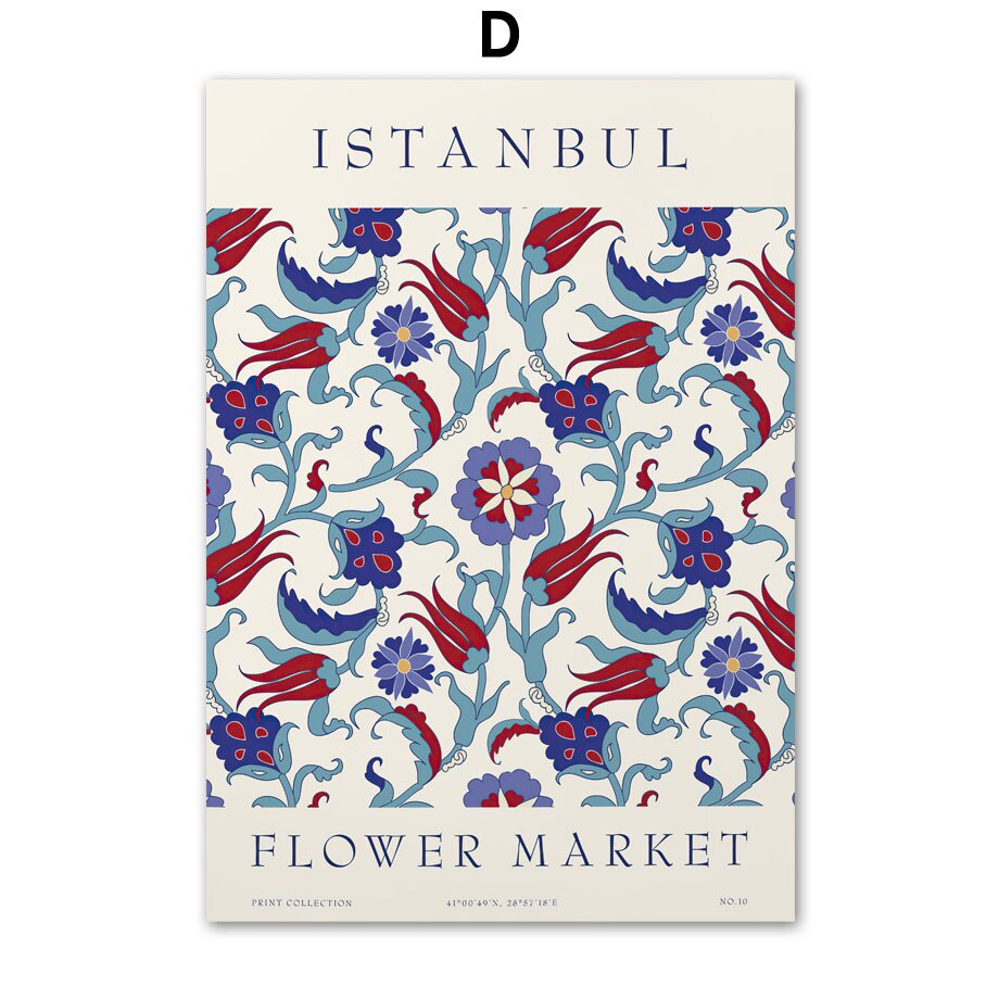 Tranh Vải Bạt Treo Tường In Hình Hoa Trừu Tượng Phong Cách Paris Paris Trang Trí Nhà Cửa