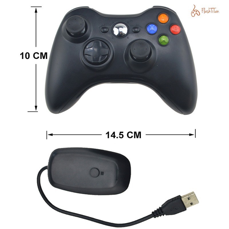 Tay Cầm Chơi Game không dây Xbox 360 Có Rung -Tay cầm không dây 2.4G cho PC, Smart TV, Laptop chơi full skill F04 | WebRaoVat - webraovat.net.vn