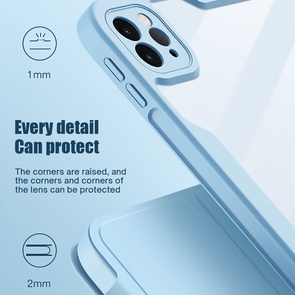 Bao da máy tính bảng Dllencase a203 2 trong 1 thích hợp cho ipad air 4 2021 2020 pro 11 12.9 10.2 ipad 8th 7th mini 6