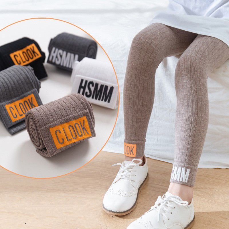 Quần legging siêu ấm in chữ nổi phong cách mới 2021
