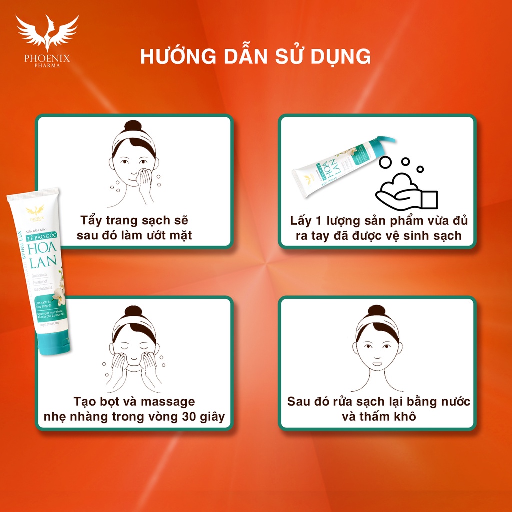 Sữa rửa mặt mini dịu nhẹ Phoenix Pharma, sữa rửa mặt cho da nhạy cảm trắng da, làm sạch và loại bỏ bụi bẩn 20gr