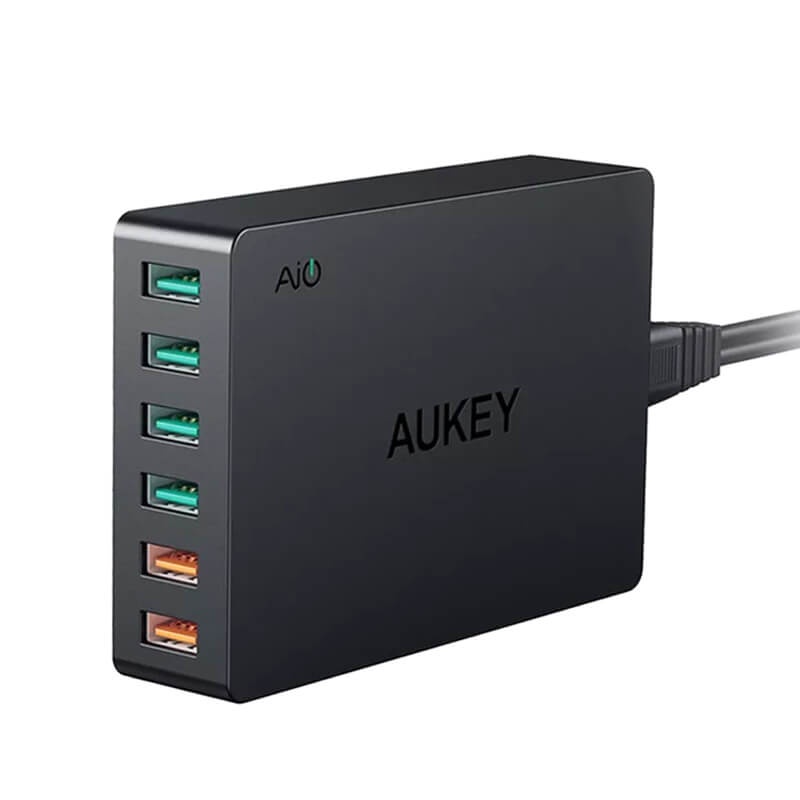 CỦ SẠC 6 CỔNG AUKEY PA-T11 TỔNG CÔNG SUẤT 60W