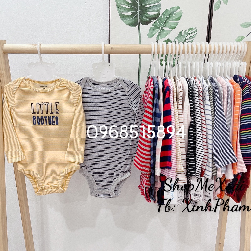 [SIZE 3M 3-5kg LINK 1] BODY CHIP CARTER, BODYCHIP DÀI TAY MIX HÃNG CHO BÉ