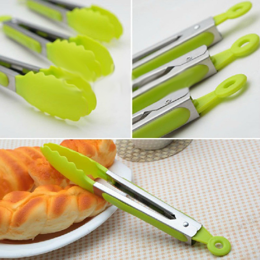 Kẹp gắp thức ăn bằng silicone nylon tiện dụng