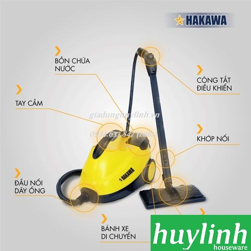 Máy vệ sinh làm sạch bằng hơi nước Hakawa HK-N2 - 2000W