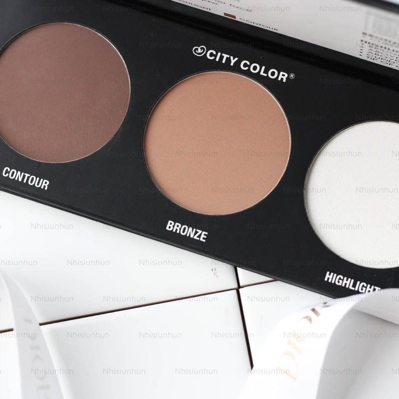 Bảng Tạo Khối Và Phấn Má 4 Ô City Color Contour & Define Palette