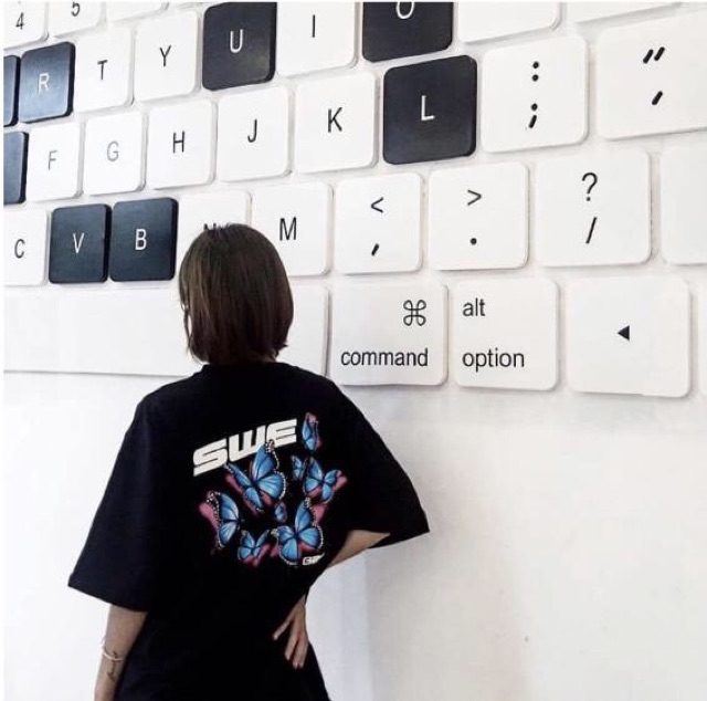 FREESHIP 50K - Áo Thun Hình Bướm Unisex Nam, Nữ