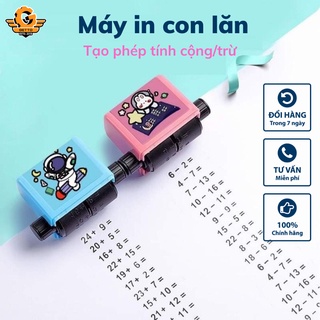Máy in con lăn tạo phép tính cộng trừ, máy in mini tạo phép tính đơn giản giúp bé học toán