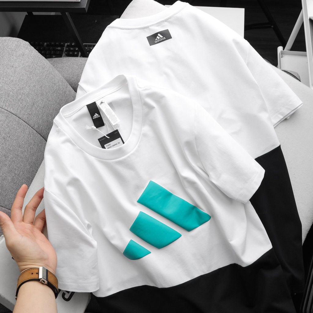 Áo thun thời trang phối màu cá tính, công nghệ in phồng cao cấp