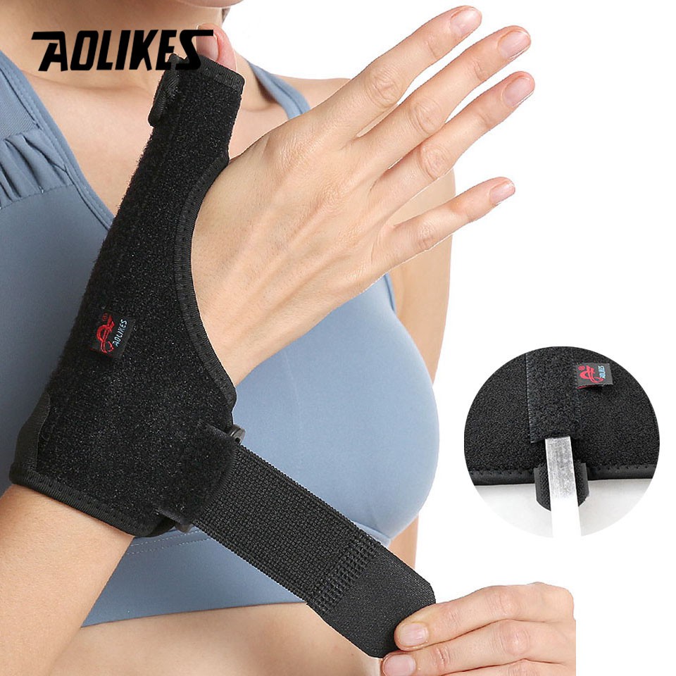 Nẹp khớp ngón tay cái hỗ trợ khi bị bong gân ngón tay bảo vệ cổ tay Sport wrist protector Aolikes TC-1677