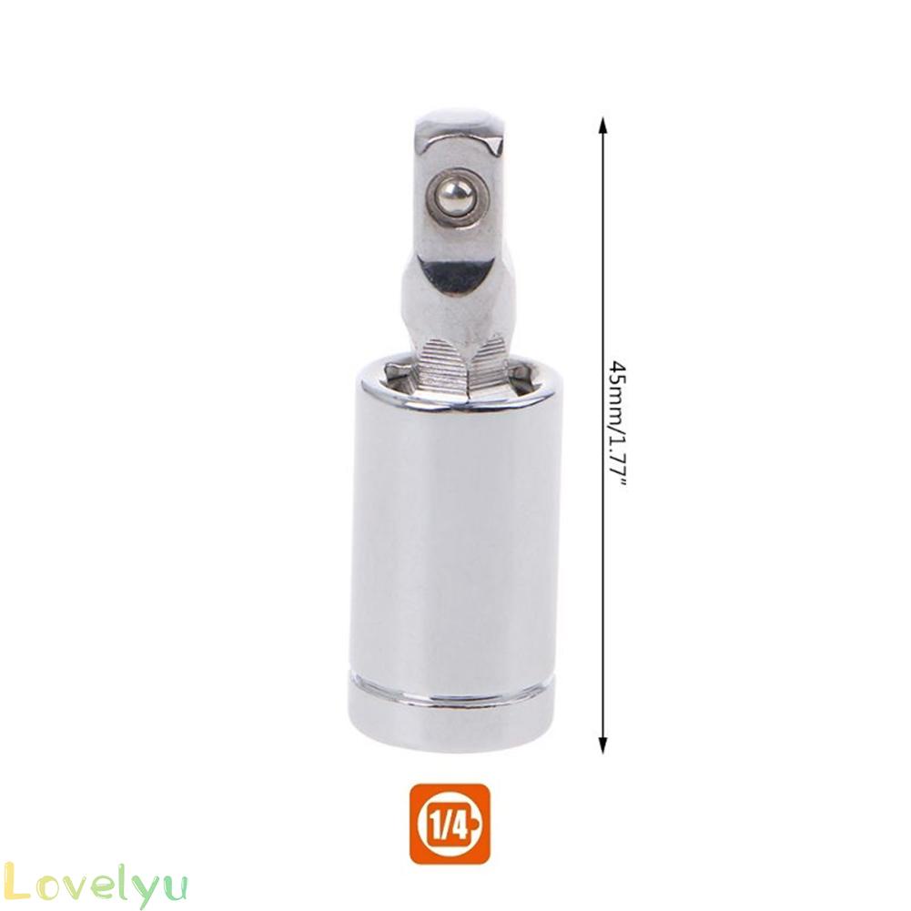◀READY▶Socket Adapter 1/2&quot; 1/4&quot; 1pc Chrome Vanadium Steel Silver 360 Degree# Good Quality