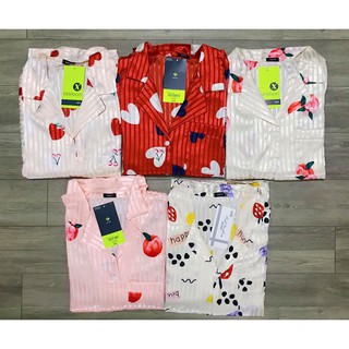 Bộ Pijama tay ngắn quần dài vải cao cấp
