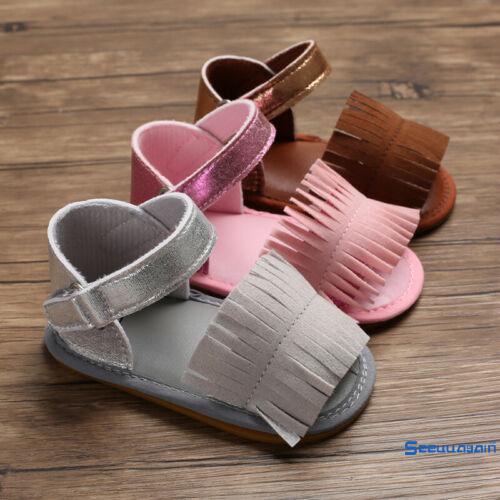 Sandal đế mềm tua rua dễ thương cho bé gái 0-18 tháng tuổi