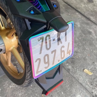  Khung viền biển số Titan Xe máy Đủ Bộ Mica Pat Biển Số chính hãng 