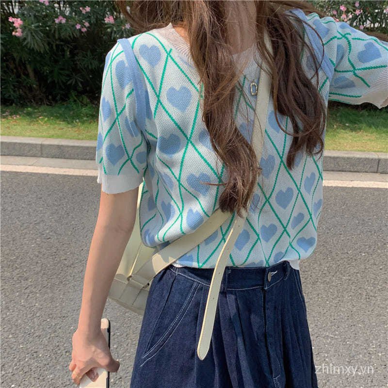 Áo sweater Do Dower tay ngắn dáng ngắn phối đồ thoải mái cho nữ | BigBuy360 - bigbuy360.vn