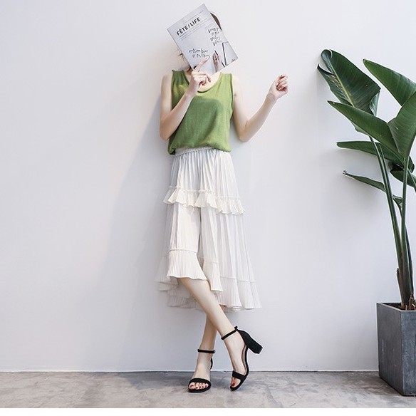 Guốc cao gót nữ 7 phân da Lộn mềm mịn HEAKOS