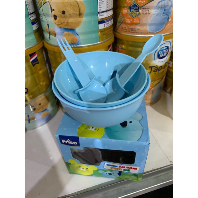 Bộ chén ăn dặm cho bé - quà từ Friso