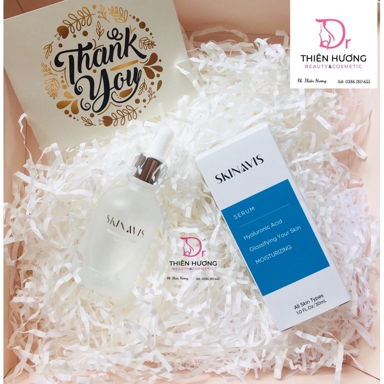 Serum Cấp Ẩm Phục Hồi SKINAVIS Hyaluronic Acid & Niacinamide + B5 30ml