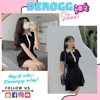 Đầm polo body tay ngắn,váy ôm body, váy polo đi dự tiệc, đi chơi dạo phố, đi bar sang chảnh 💛