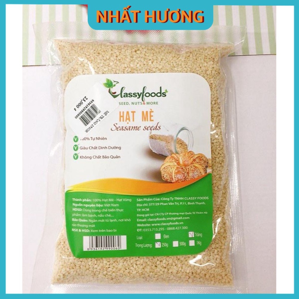 Hạt Mè Trắng 1kg- Giao Thương Hiệu Ngẫu Nhiên