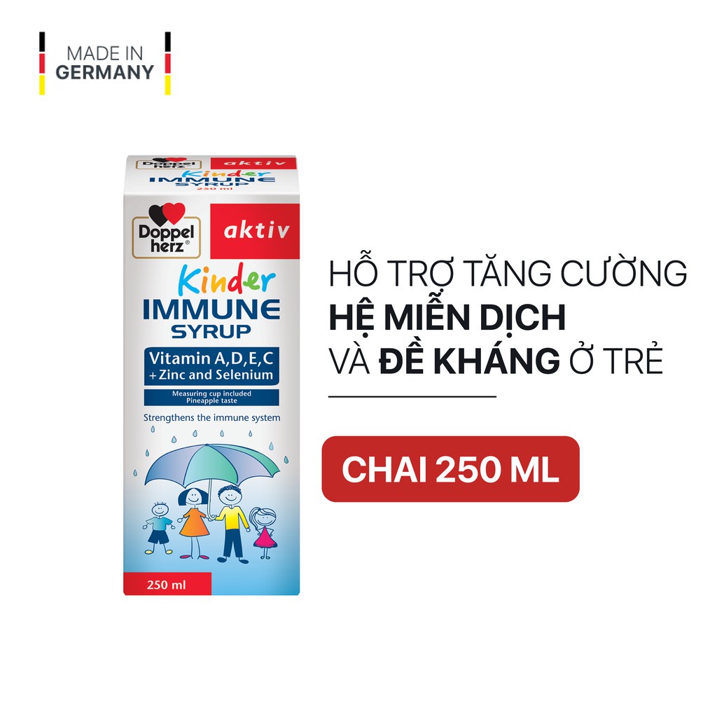 Siro tăng đề kháng Doppleherz Kinder Immune Syrup 250ml