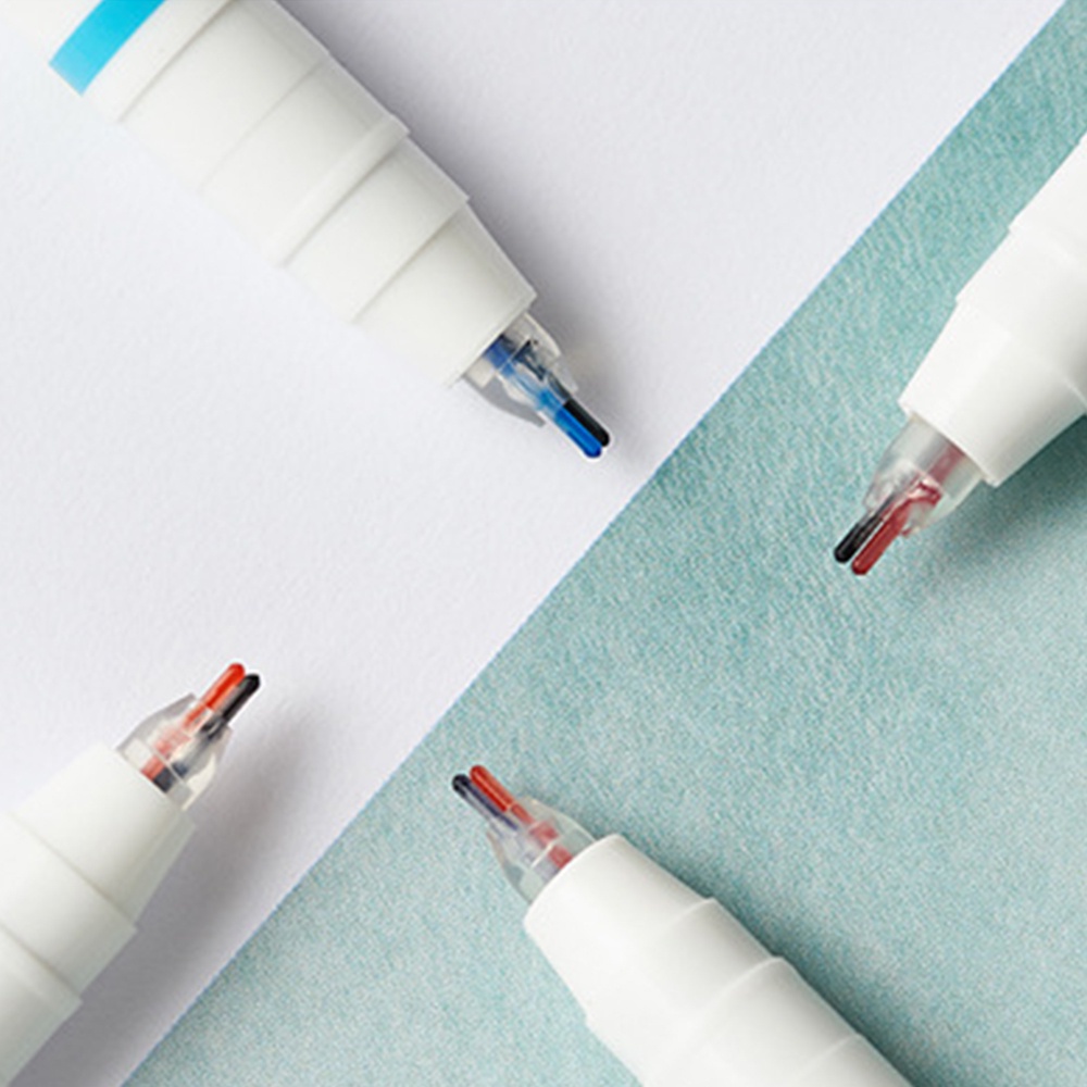 Set 6 Bút Dạ Quang Hai Màu Sắc Qipin