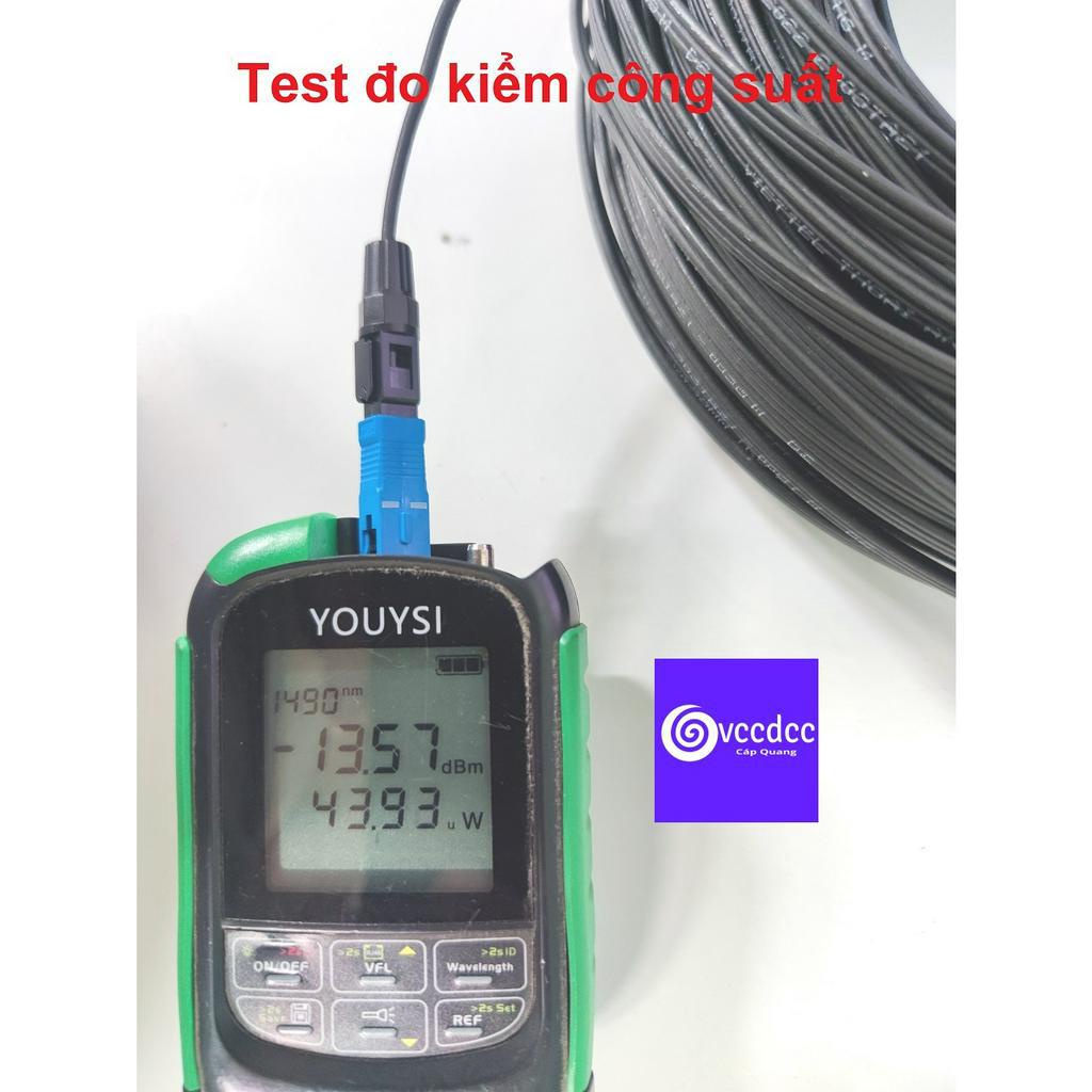 Combo 150m cáp quang 1 Sợi bấm sẵn 2 đầu + cặp converter quang HTB 3100, GS03 A,B