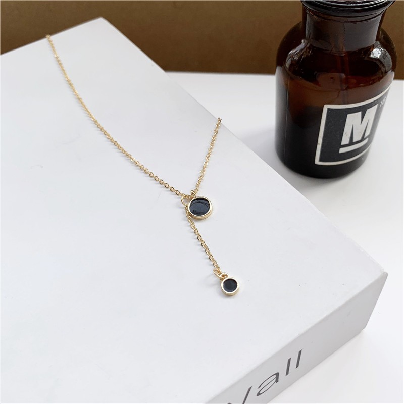 Dây chuyền mặt tròn nhỏ thời trang phong cách Hàn Quốc