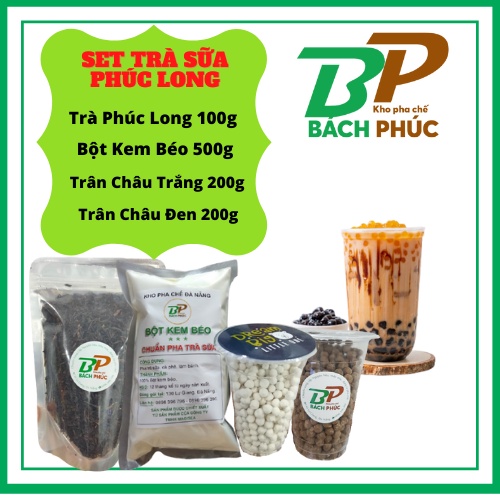 SET NGUYÊN LIỆU PHA TRÀ SỮA PHÚC LONG - NGUYÊN LIỆU TRÀ SỮA TRÂN CHÂU - KHO PHA CHẾ ĐÀ NẴNG