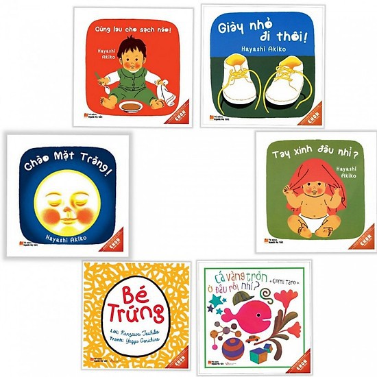 Sách - Combo 6 cuốn Ehon nhật bản dành cho bé 0-6 tuổi