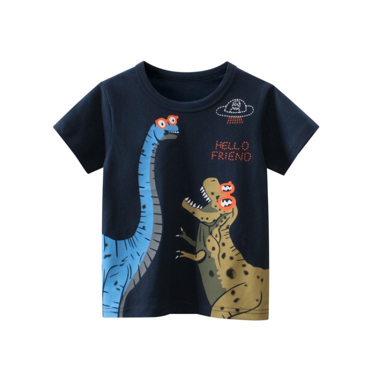 Áo bé trai Kotokids, áo thun cho bé họa tiết khủng long ngộ nghĩnh chất cotton
