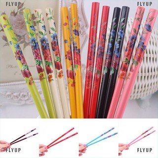 Set 2 Trâm Cài Tóc Bằng Gỗ Tự Nhiên In Họa Tiết Vintage Nhật Bản
