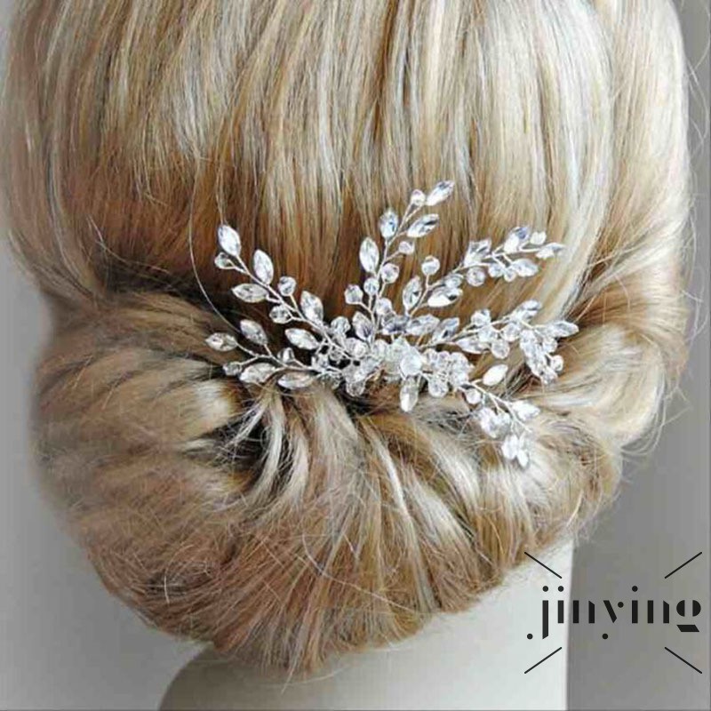 GETNOIVAS ❤S Wind Golden/Silver Vintage Hair Comb with Beaded ,Bridal Hair Pins, Wedding Hair Accessories