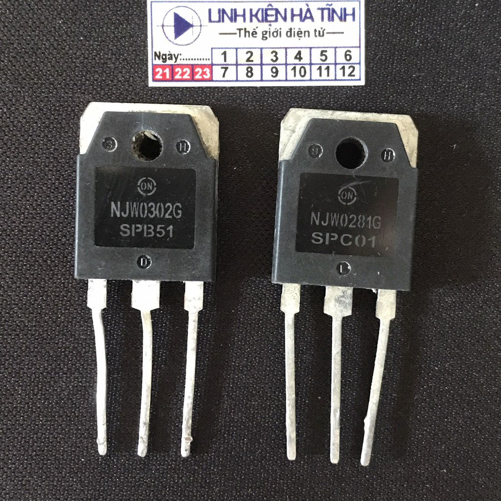 Cặp Sò Công Suất Âm Thanh NJW0281G NJW0302G NJW0281 NJW0302 Tháo Máy