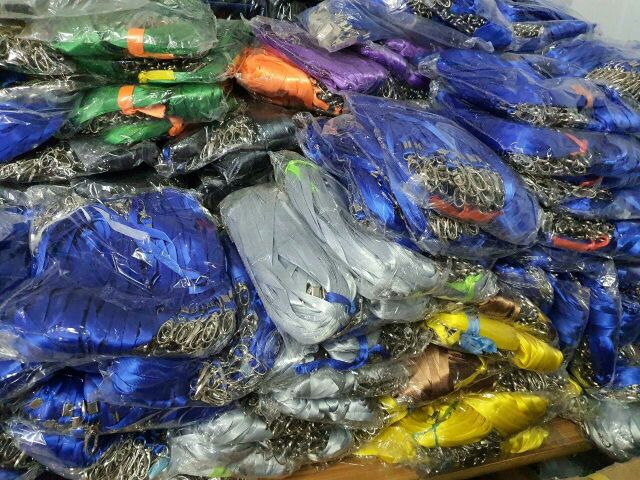 Dây đeo thẻ lụa móc xoay chiều dài 47cm