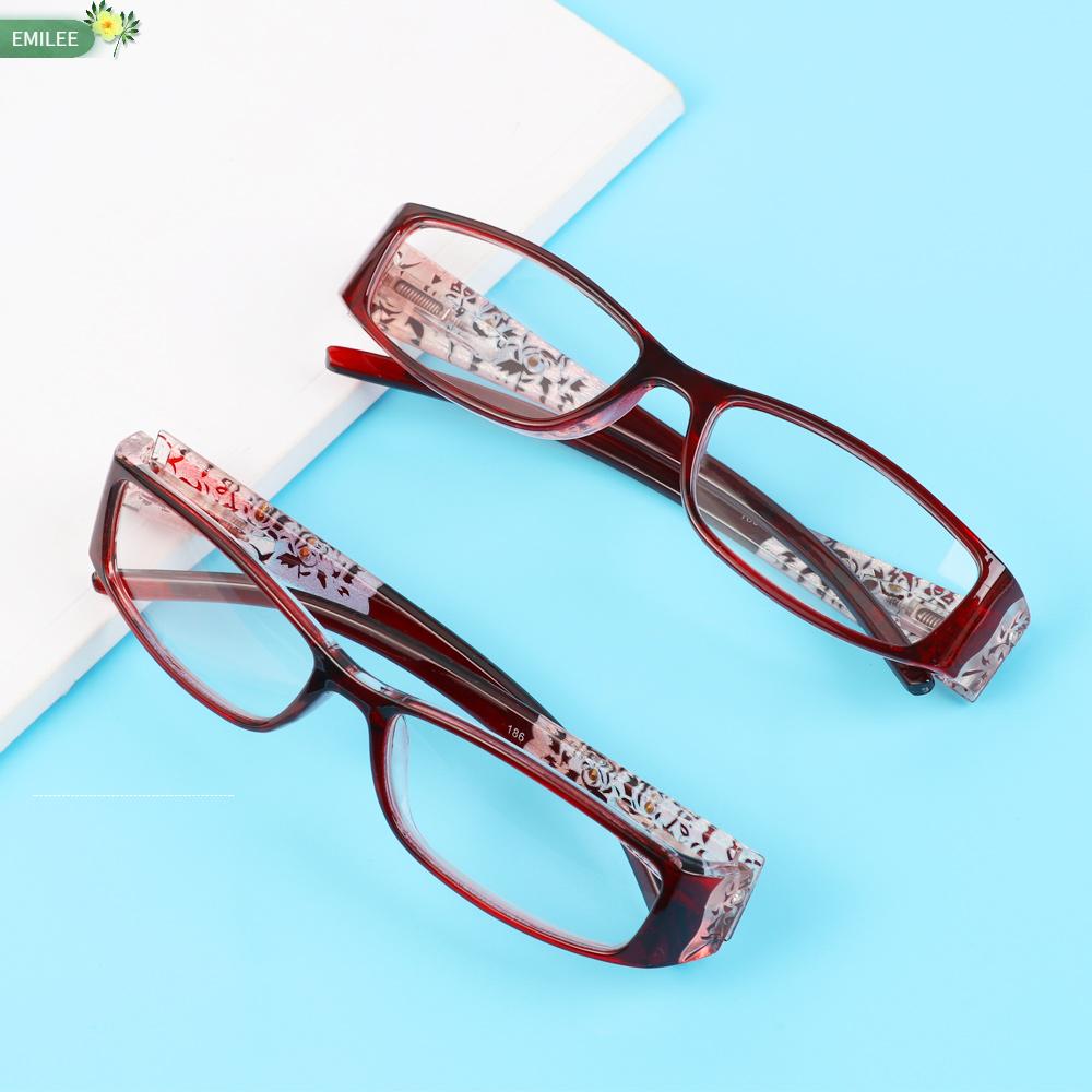 EMILEE💋 Ultralight Anti Blue Light Reading Glasses Radiation Protection Printing Eyeglasses Presbyopic Eyewear Vision Care Men Women Fashion Anti-blue Rays...