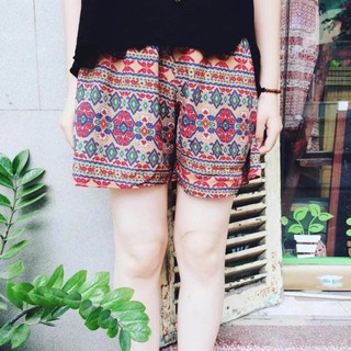 Combo 03 quần SHORT lanh thổ cẩm