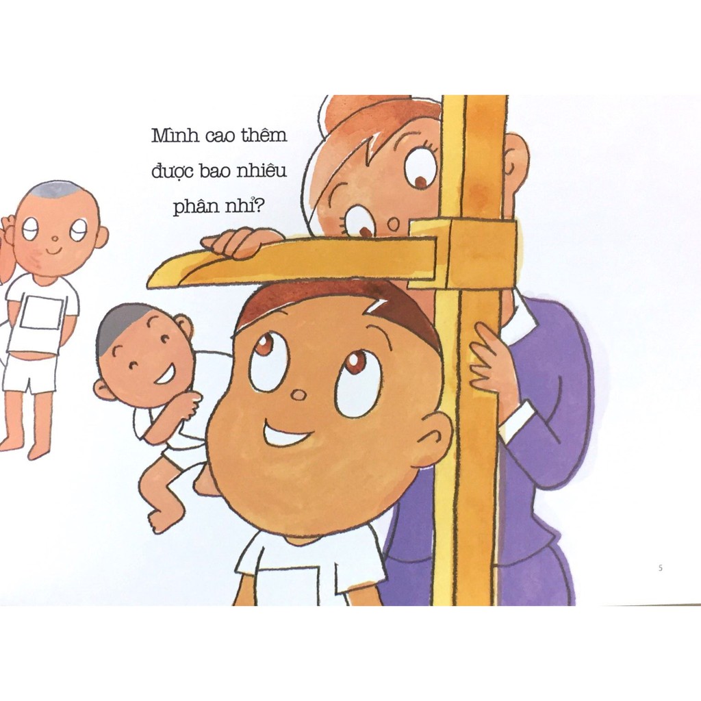 Sách Ehon - Sự Kì Diệu Của Cơ Thể - Bí Mật Của Chiều Cao