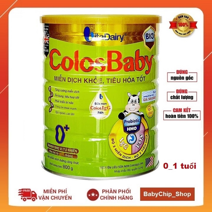 [Quét mã tích điểm] Sữa Bột Colosbaby Bio số 0+ 800g [Date 2024]
