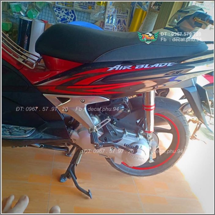 Tem Rời AriBlade Đỏ đen 2009 (V)