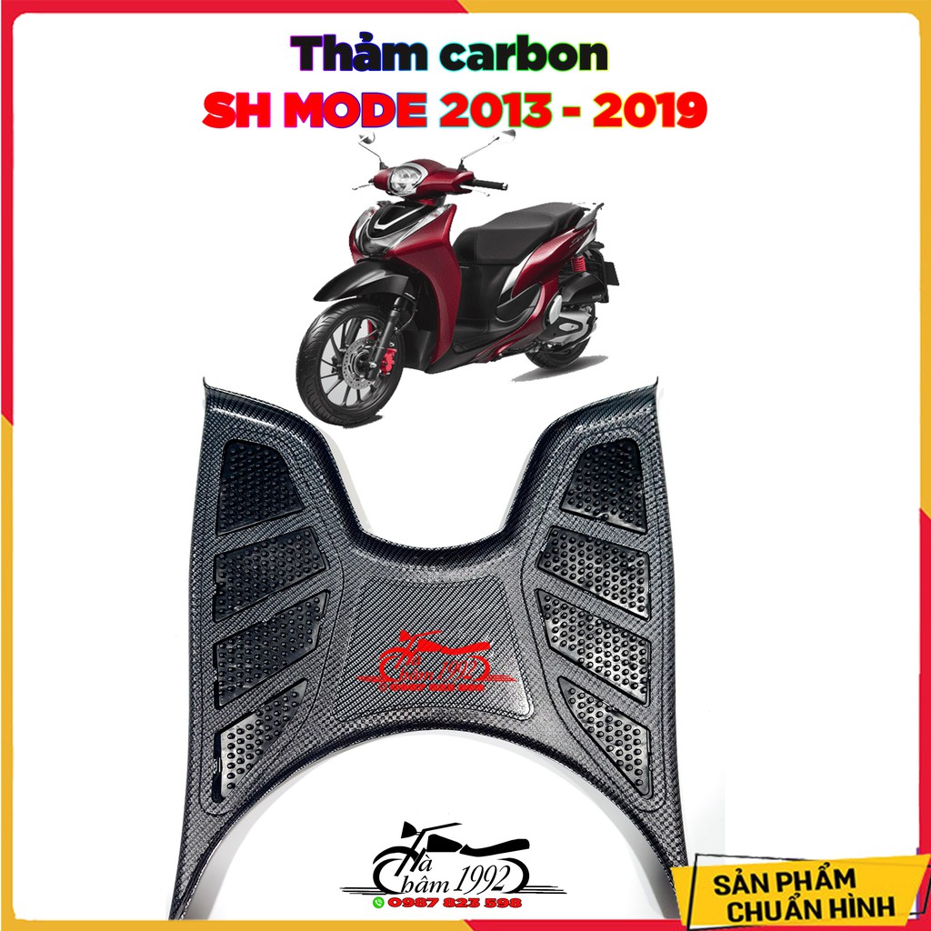 Thảm Để Chân ( Miếng Lót Chân) SH Mode 2013 - 2019 Sơn Vân Carbon - Artistar Loại 1