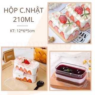 HỘP NHỰA CỨNG - HỘP ĐỰNG BÁNH - HỘP MICA CỨNG - HÌNH VUÔNG - HÌNH CHỮ NHẬT - POPPY STORE