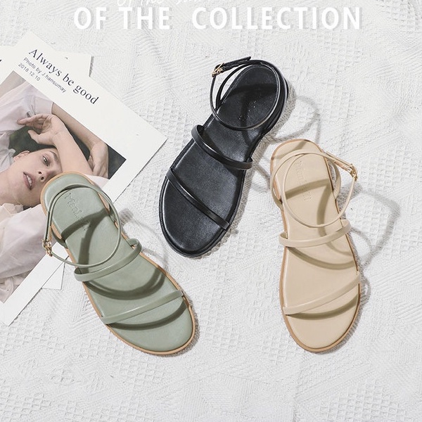 Giày Sandal Nữ Cao Cấp 2 Quai Mã LTS38