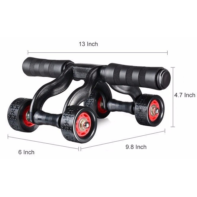 [Tập Cơ Bụng] Con Lăn 4 Bánh AB ROLLER And Push Up Cực Chất