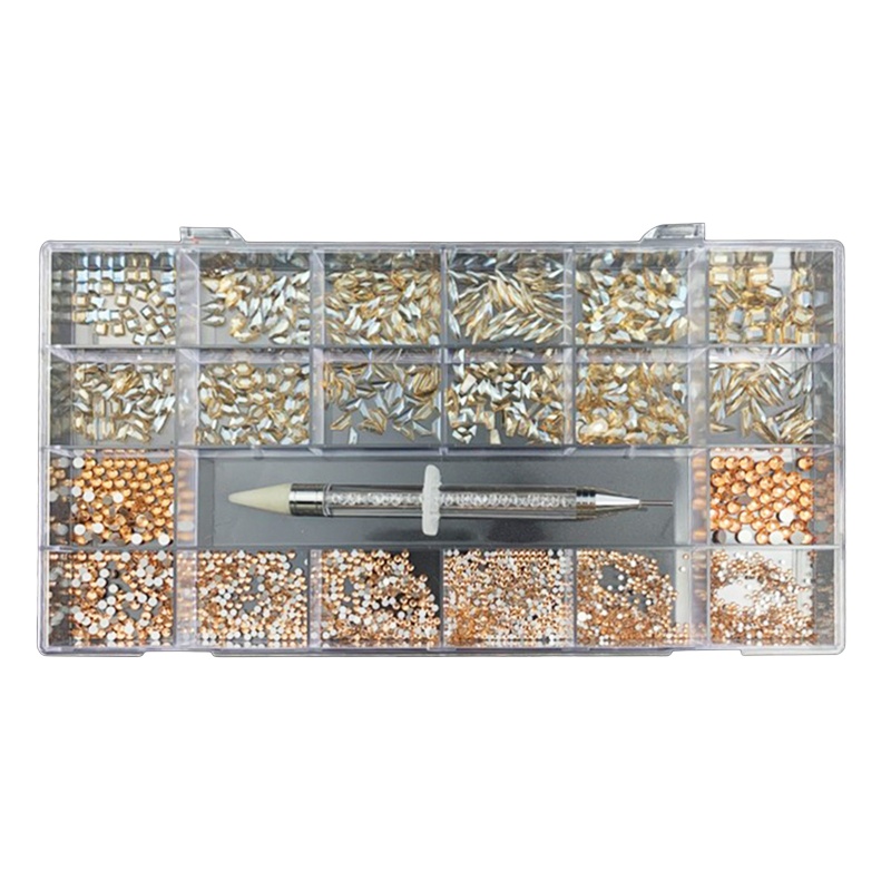 Set Đá Pha Lê 3D Nhiều Kích Cỡ Đính Móng Nghệ Thuật DIY