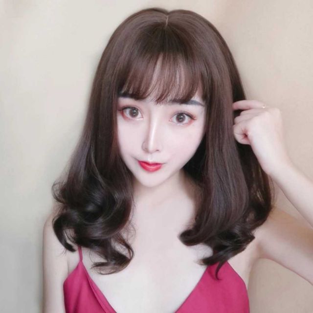 Tóc giả cả đầu ❤FREESHIP❤ CẢ đầu xoăn 40cm _ tặng kèm lưới