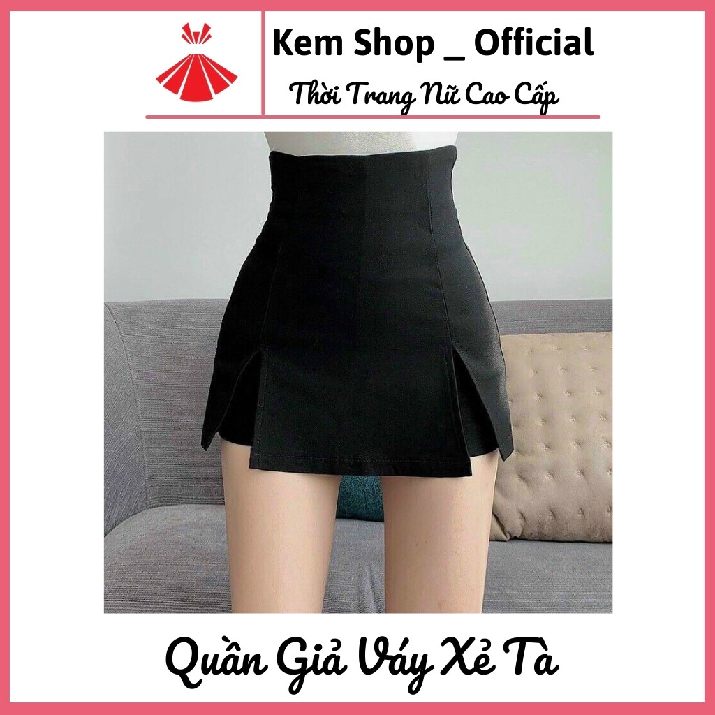 Quần Giả Váy Vạt 2 Bên Xẻ Tà Siêu Hot Chất Đẹp - Kem Shop | BigBuy360 - bigbuy360.vn